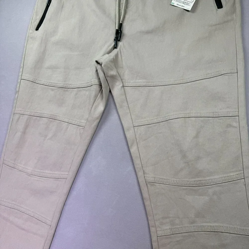 NEW Alexander Julian‎ Colours Stretch Pants Mens XL Khaki Golf Sail Drawstring